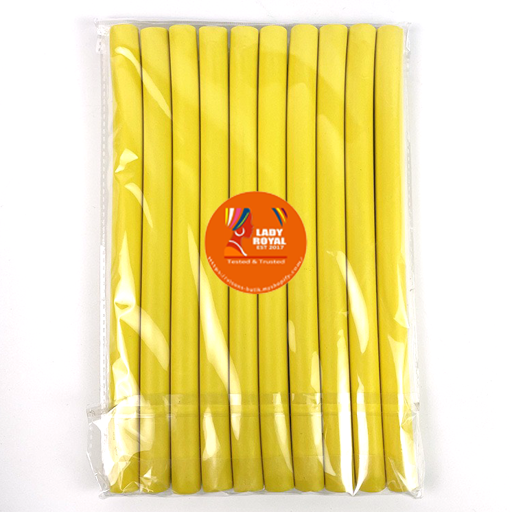 Lady Royal Flexible Foam Hair Curlers – Soft Rod Rollers for DIY Curls & Waves (Multiple Sizes)