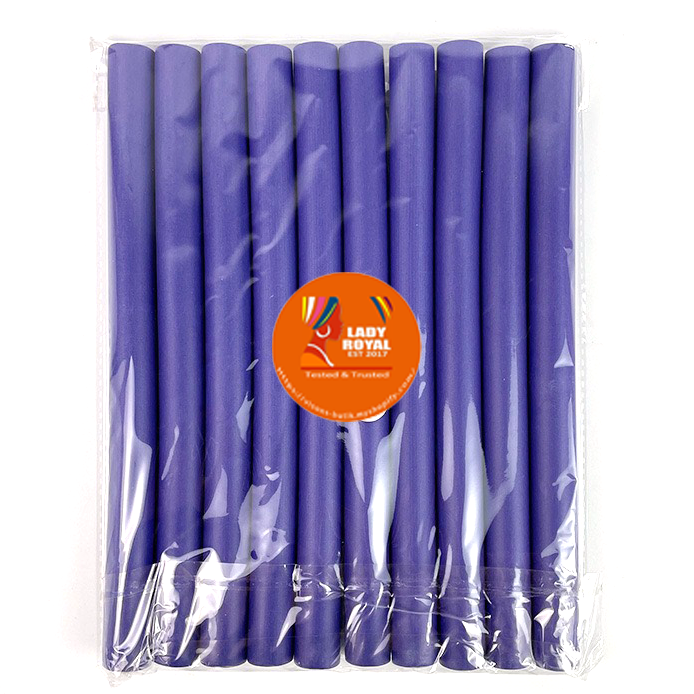 Lady Royal Flexible Foam Hair Curlers – Soft Rod Rollers for DIY Curls & Waves (Multiple Sizes)