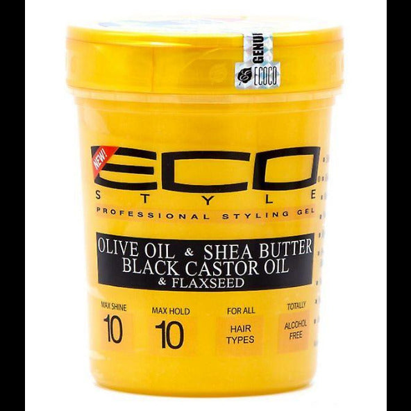 Eco Style Olive Oil & Shea Butter Black Castor Oil & Flaxseed 32oz