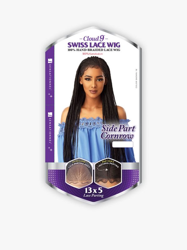 Braided Lace Wig Side Part Cornrow