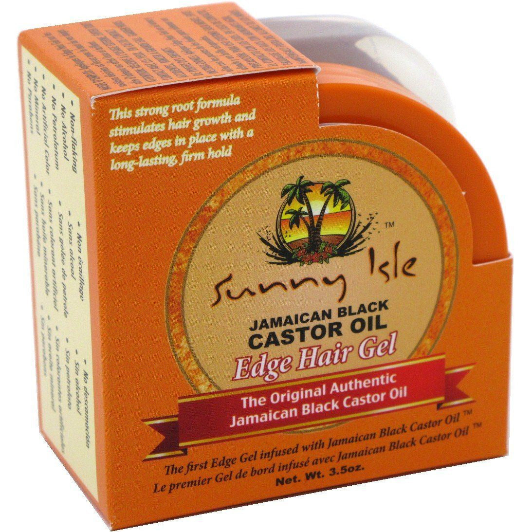 Sunny Isle Jamaican Black Castor Oil Edge Hair Control Gel 3.5oz