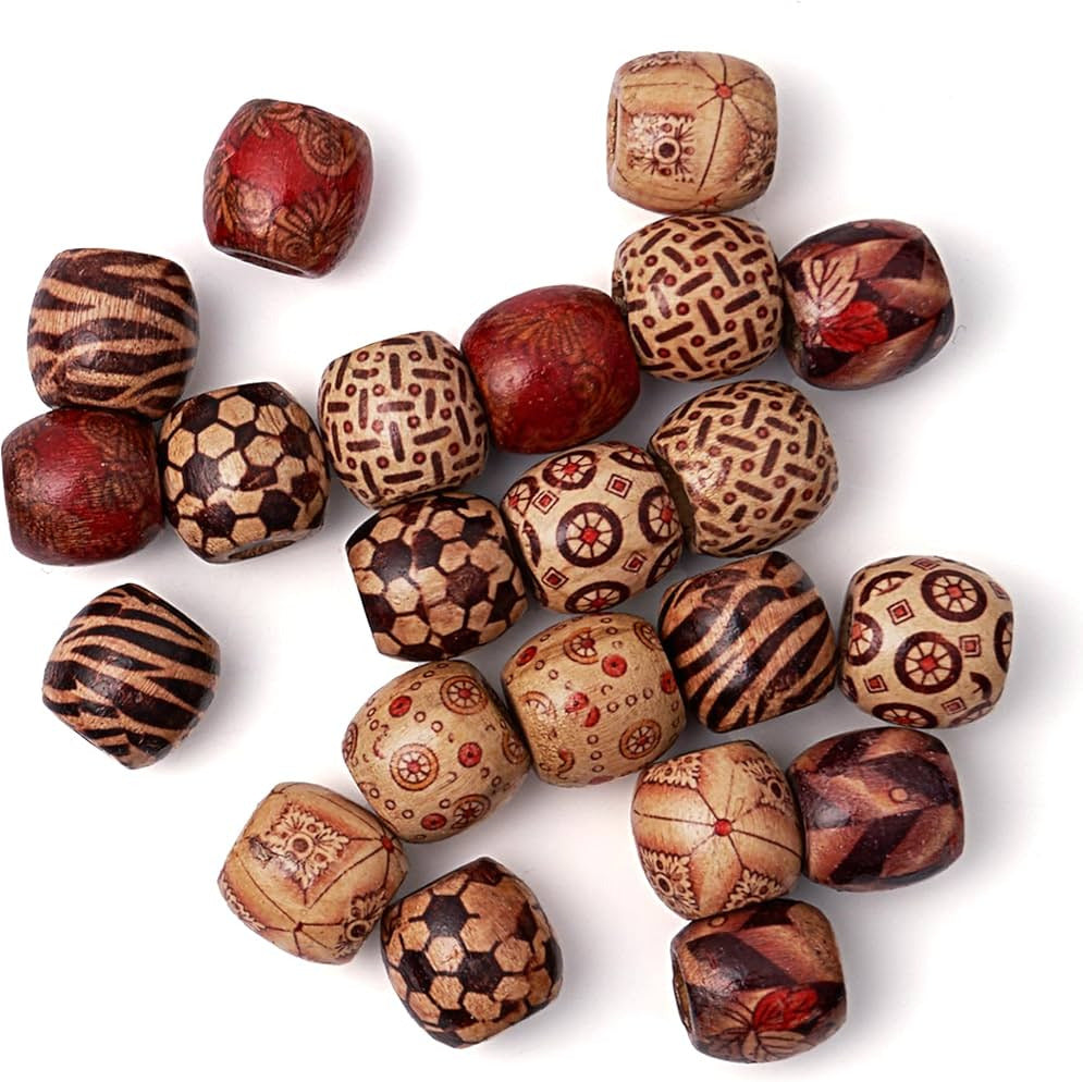 Wooden Hair Beads