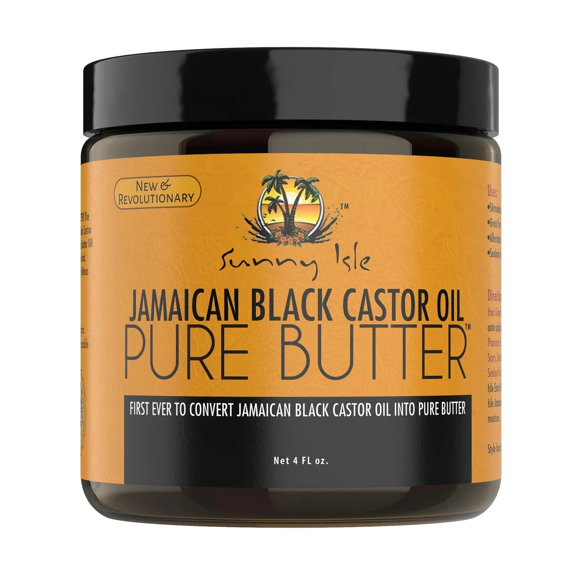 Sunny Isle Jamaican Black Castor Oil Pure Butter 4oz and 2oz