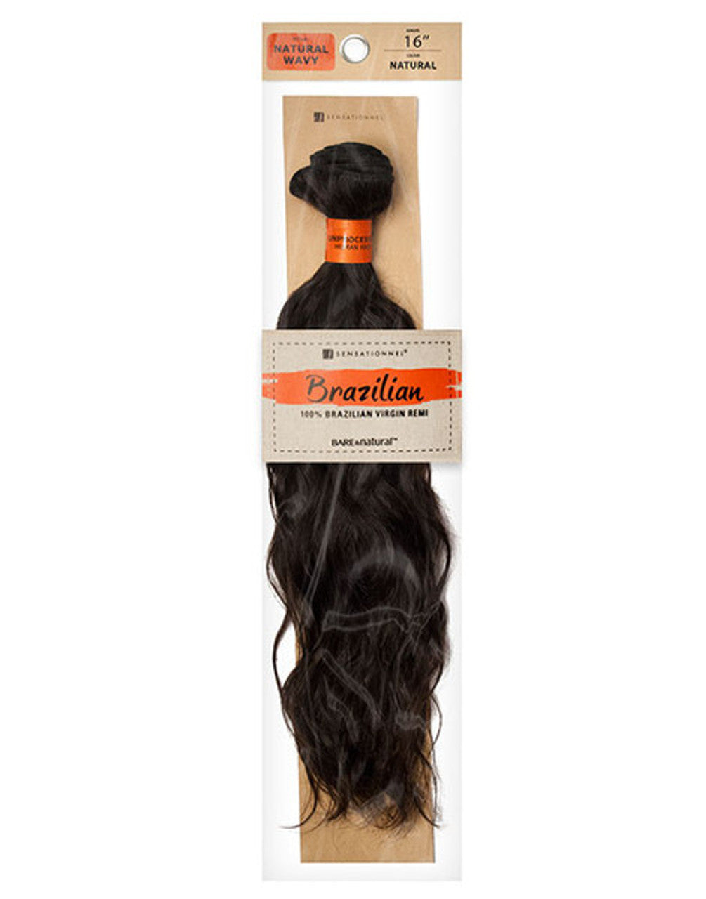 Brazilian Virgin Remi Weave Natural Wavy 18"