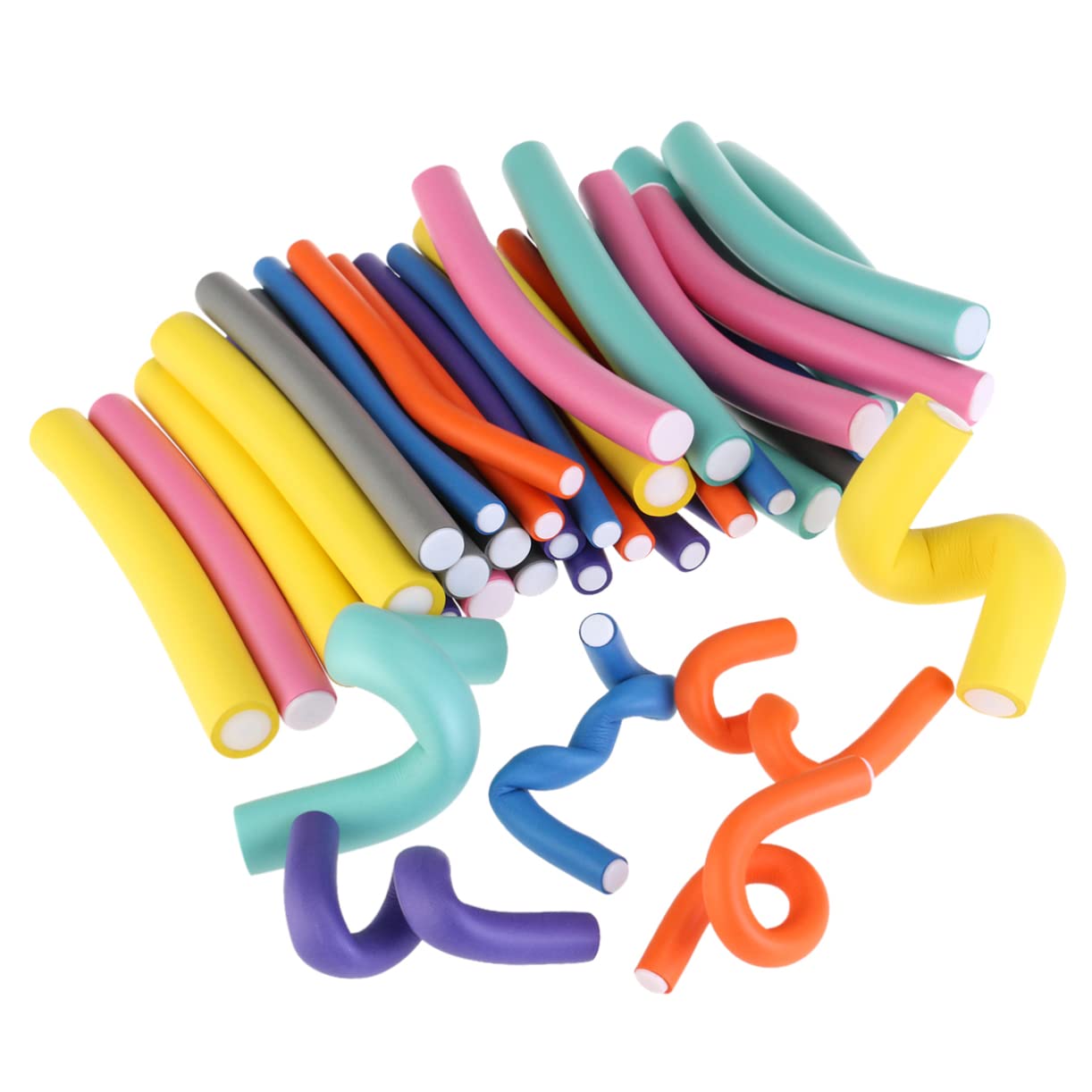 Lady Royal Flexible Foam Hair Curlers – Soft Rod Rollers for DIY Curls & Waves (Multiple Sizes)