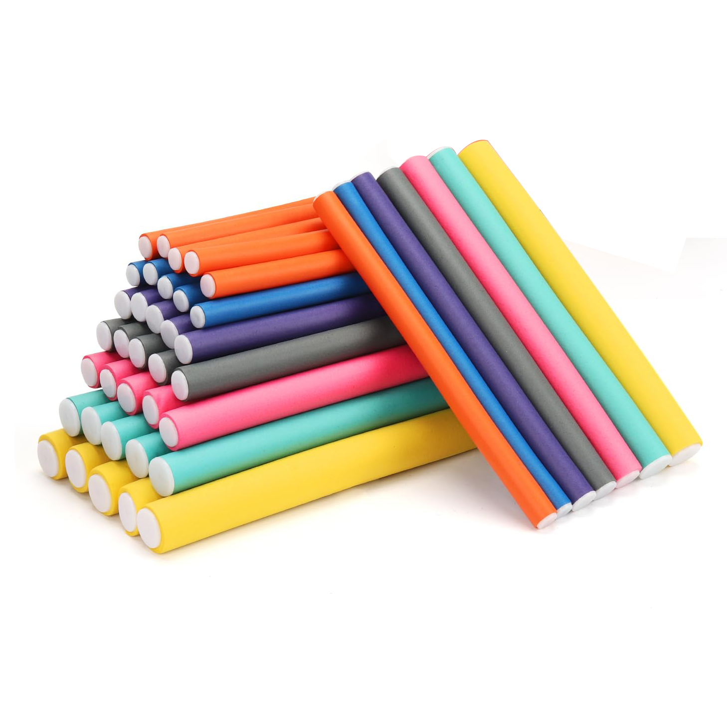 Lady Royal Flexible Foam Hair Curlers – Soft Rod Rollers for DIY Curls & Waves (Multiple Sizes)