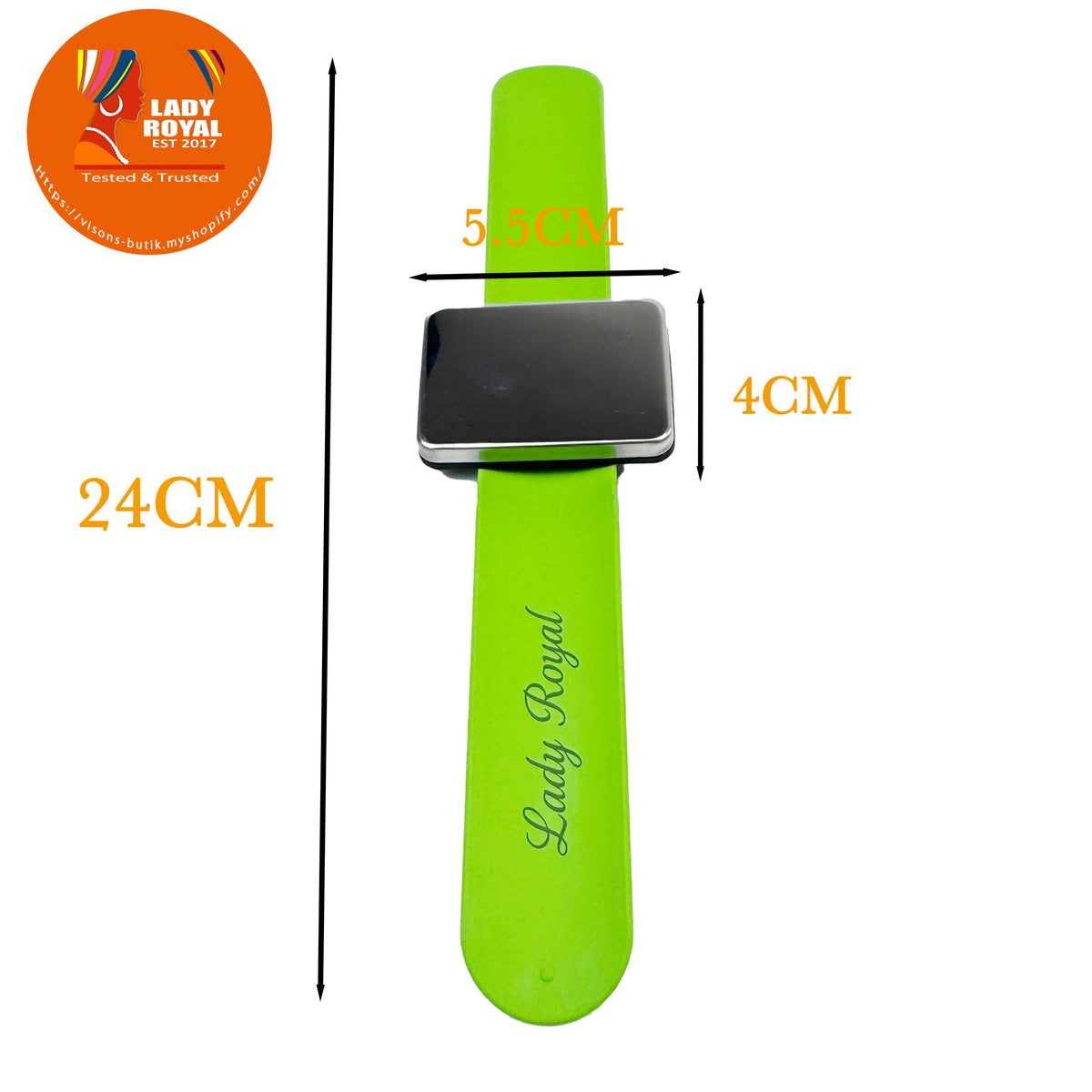 Lady Royal Magnetic Silicone Wristband for Braiding Gel, Hair Clips & Sewing Tools – Soft Comfortable Band