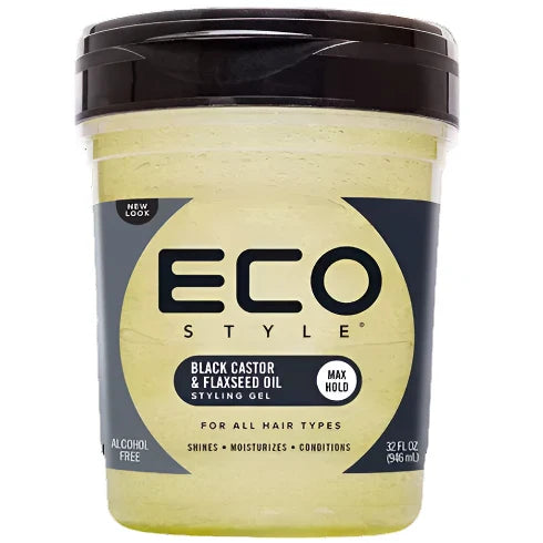 Eco Style Black Castor & Flaxseed Oil Styling Gel