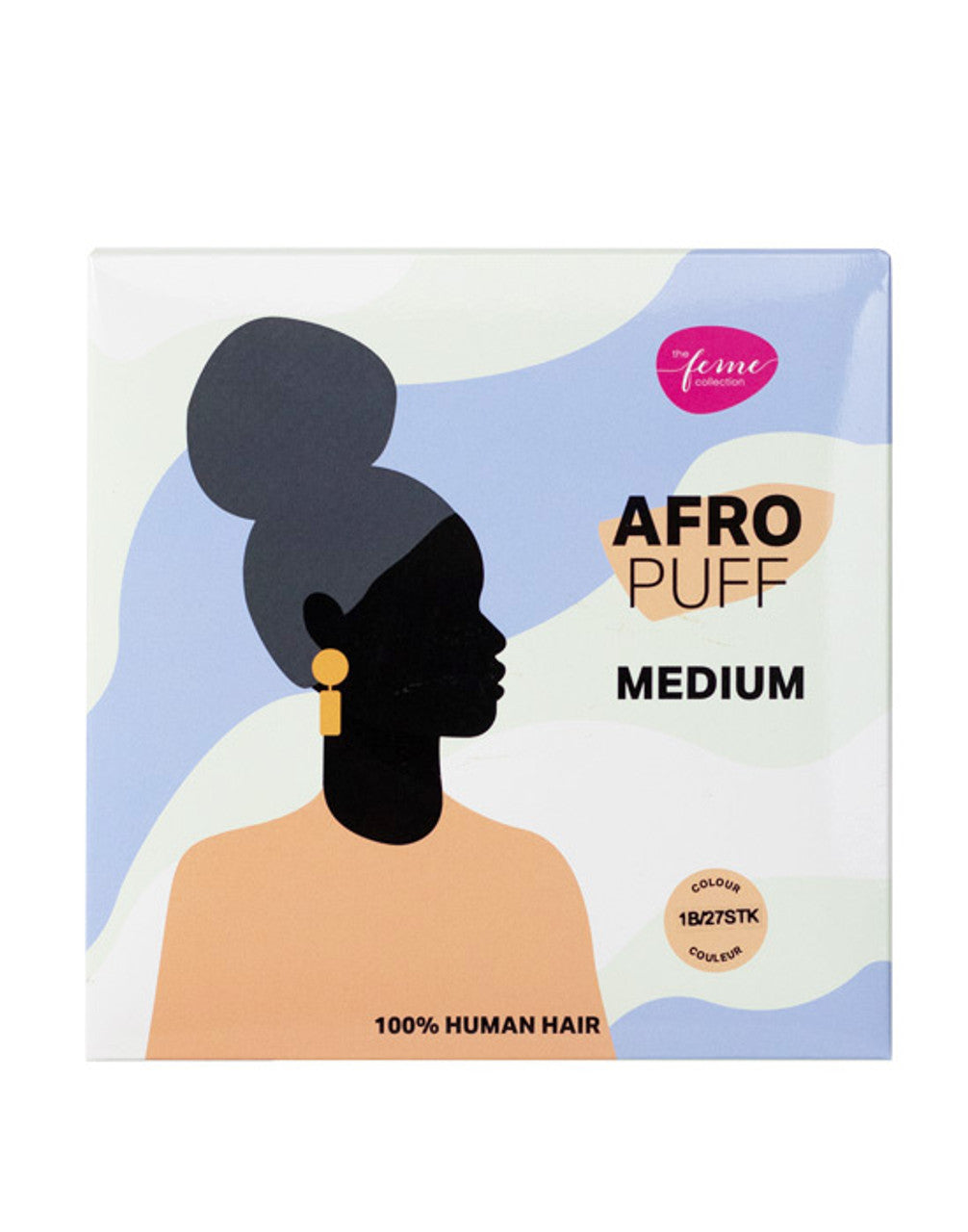 Human Hair Afro Puff Medium