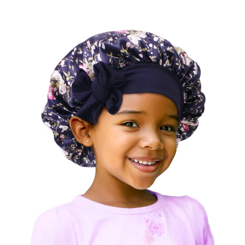 Lady Royal Satin Baby Bonnet with Bowknot Tie