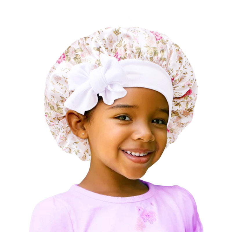 Lady Royal Satin Baby Bonnet with Bowknot Tie