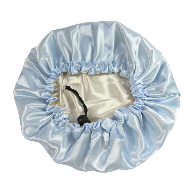 Lady Royal Adjustable Silk Satin Sleep Cap for Toddlers (Double layer fabric)