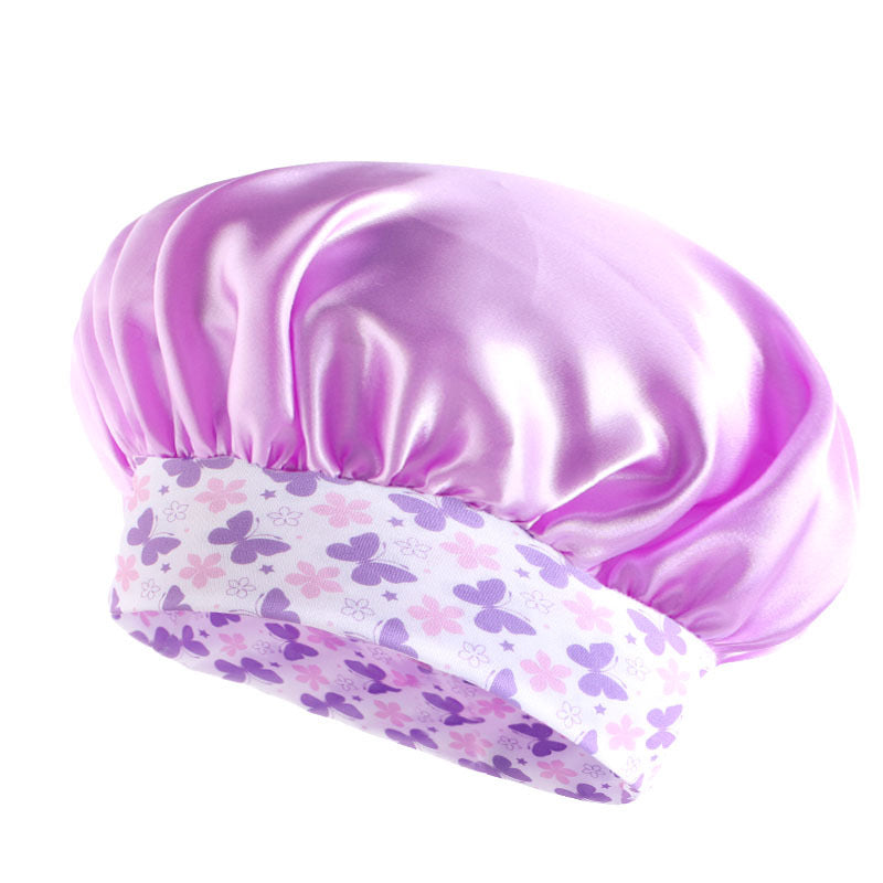 Lady Royal Satin Kids Bonnet with Floral or Animal Print