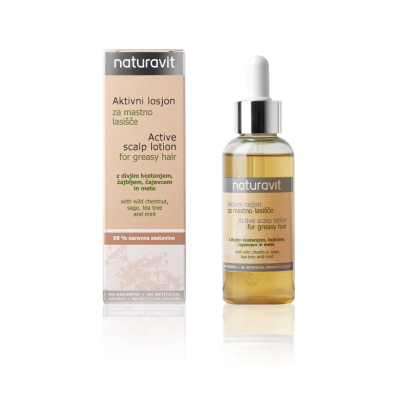 Organic Naturavit Active Scalp Lotion mot Fett Hår 100ml