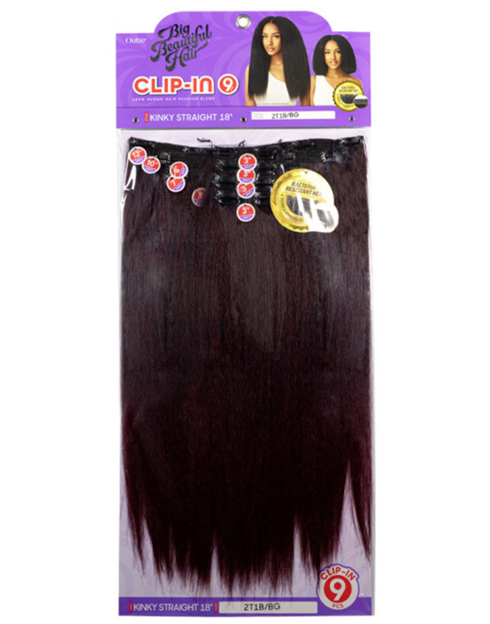Big Beautiful Hair Clip-In - Kinky Straight 18"
