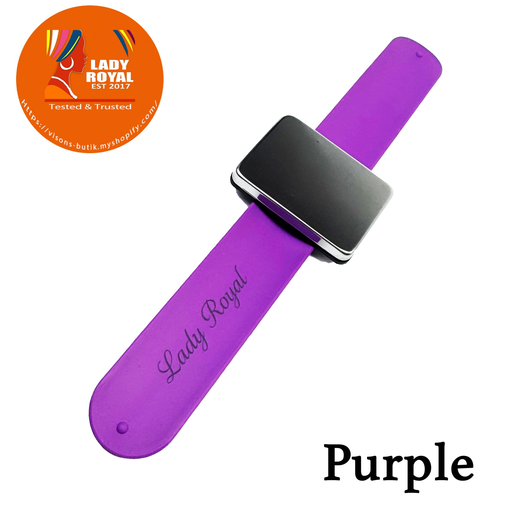 Lady Royal Magnetic Silicone Wristband for Braiding Gel, Hair Clips & Sewing Tools – Soft Comfortable Band