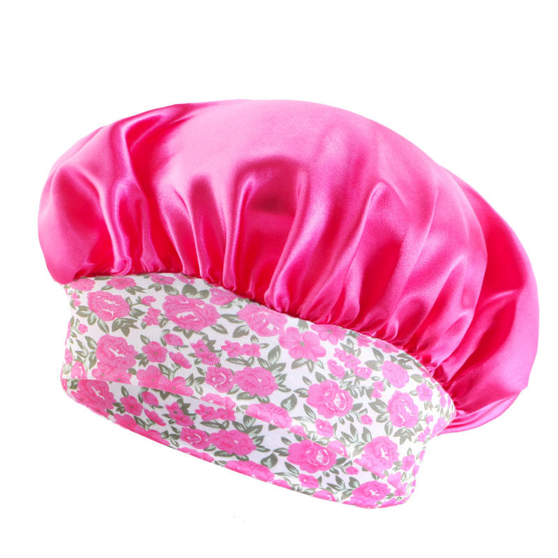 Lady Royal Satin Kids Bonnet with Floral or Animal Print