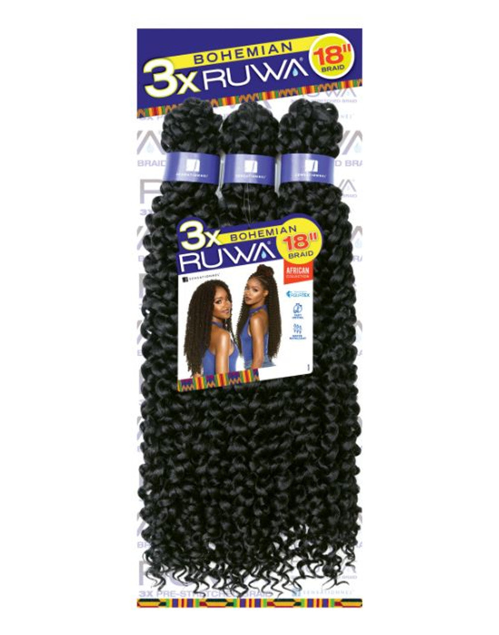 Synthetic Ruwa 3x Bohemian Crochet 18"
