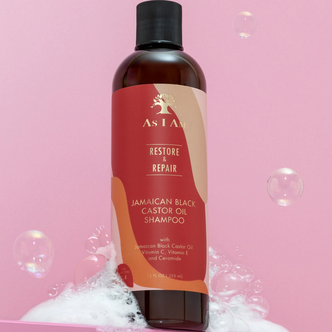 As I Am Restore & Repair Jamaican Black Castor Oil Shampoo 12oz