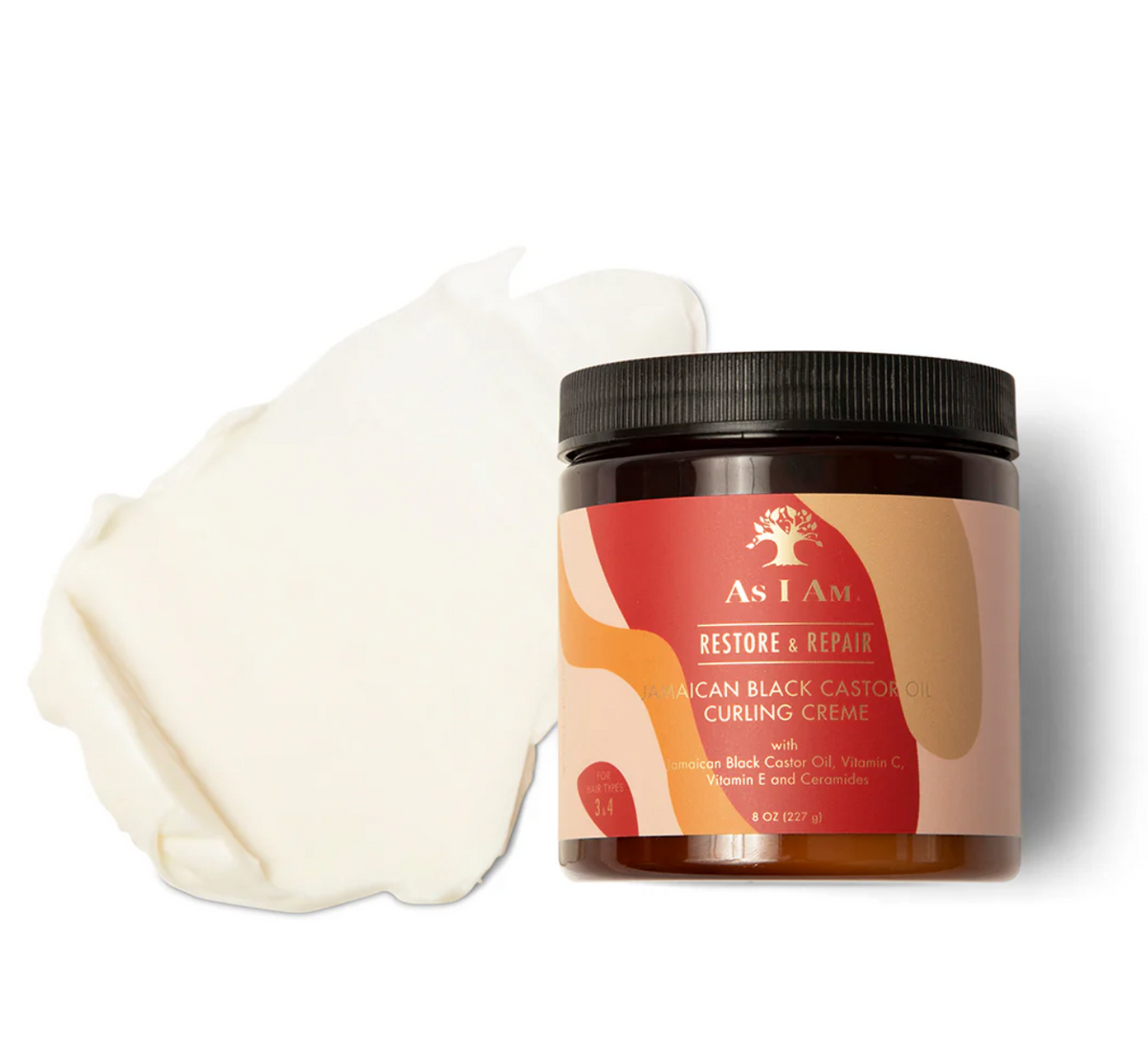 As I Am Restore & Repair Jamaican Black Castor Oil Curling Creme 8oz