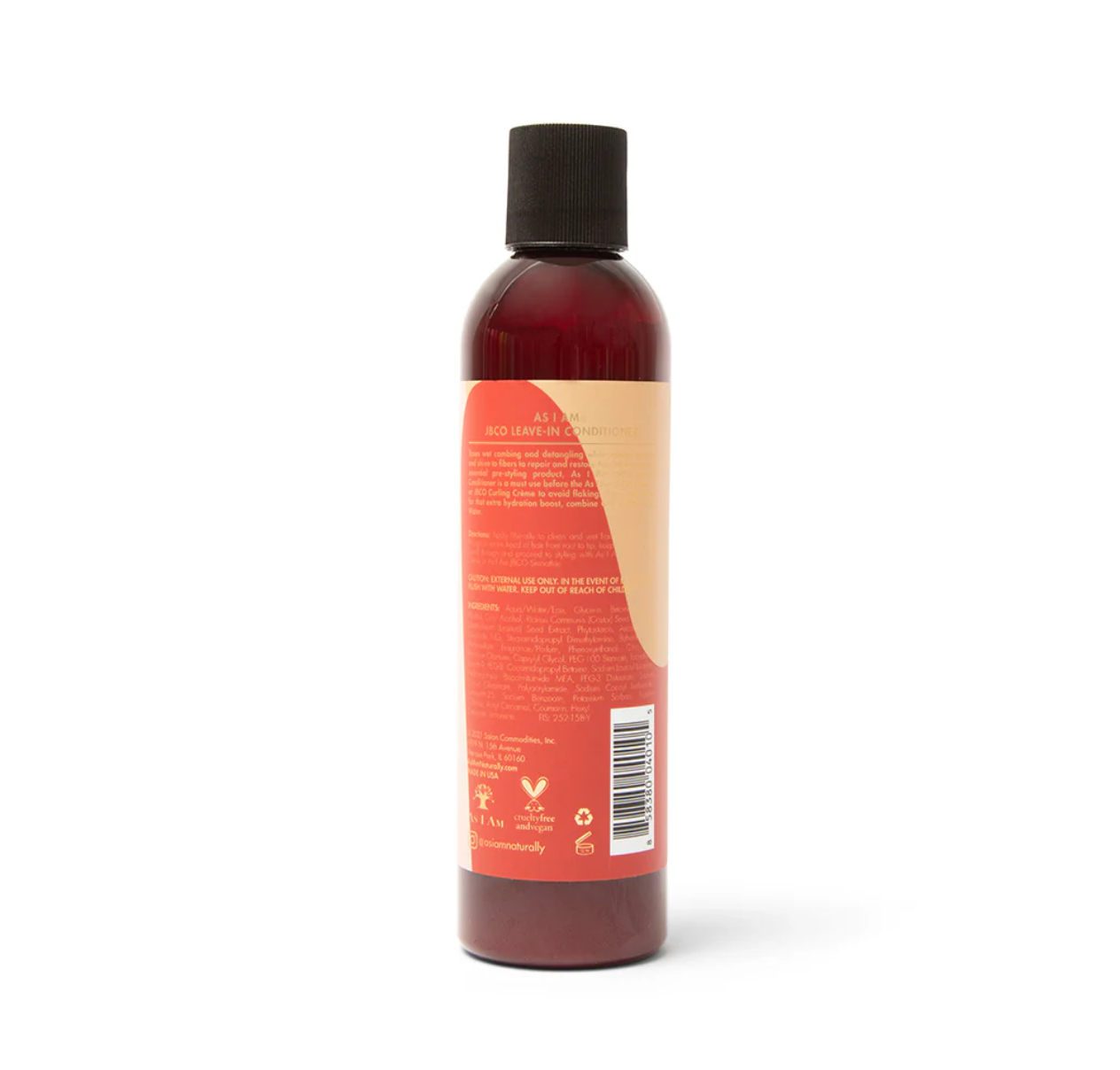 As I Am Restore & Repair Jamaican Black Castor Oil Leave-In Conditioner 8oz