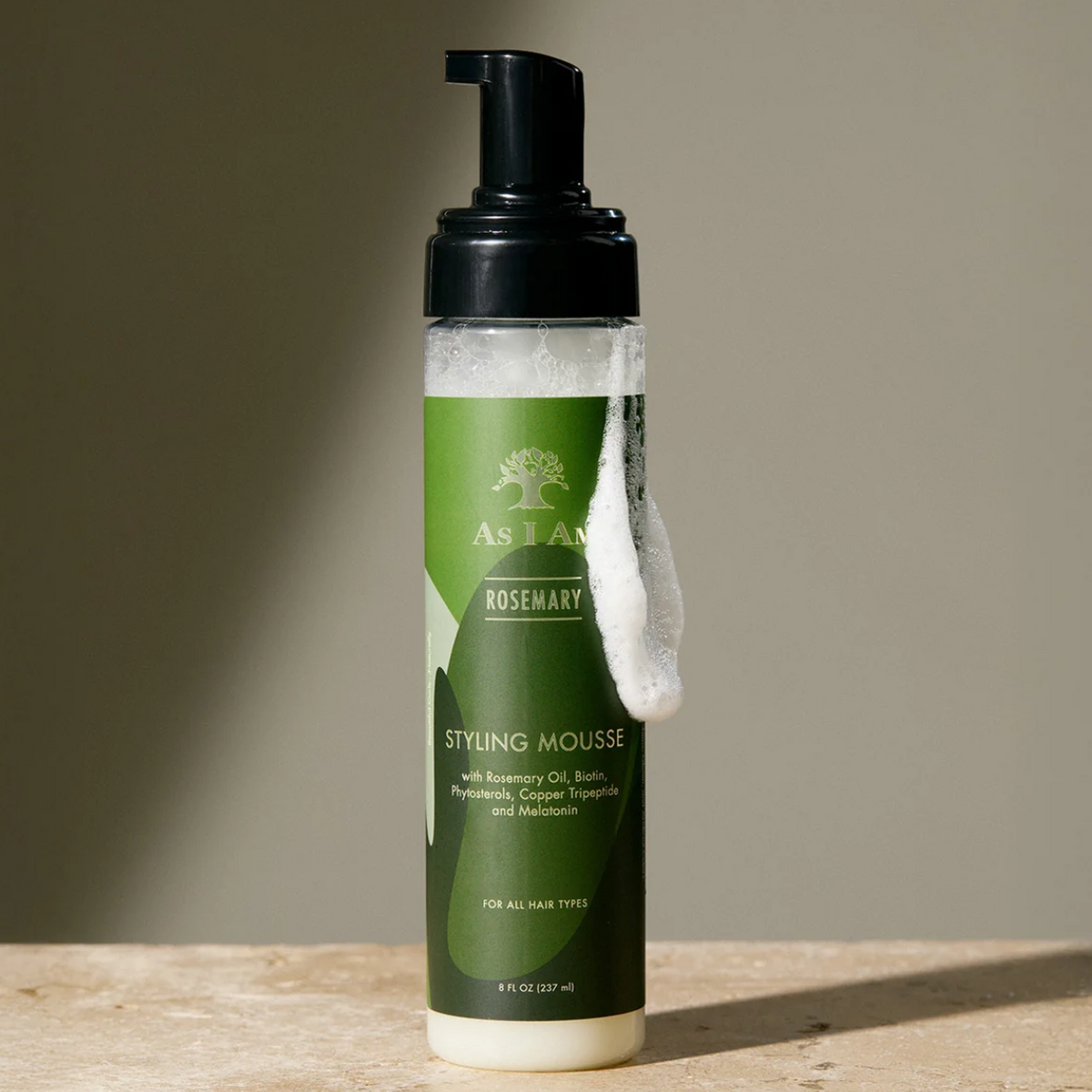 As I am Rosemary Styling Mousse 8oz