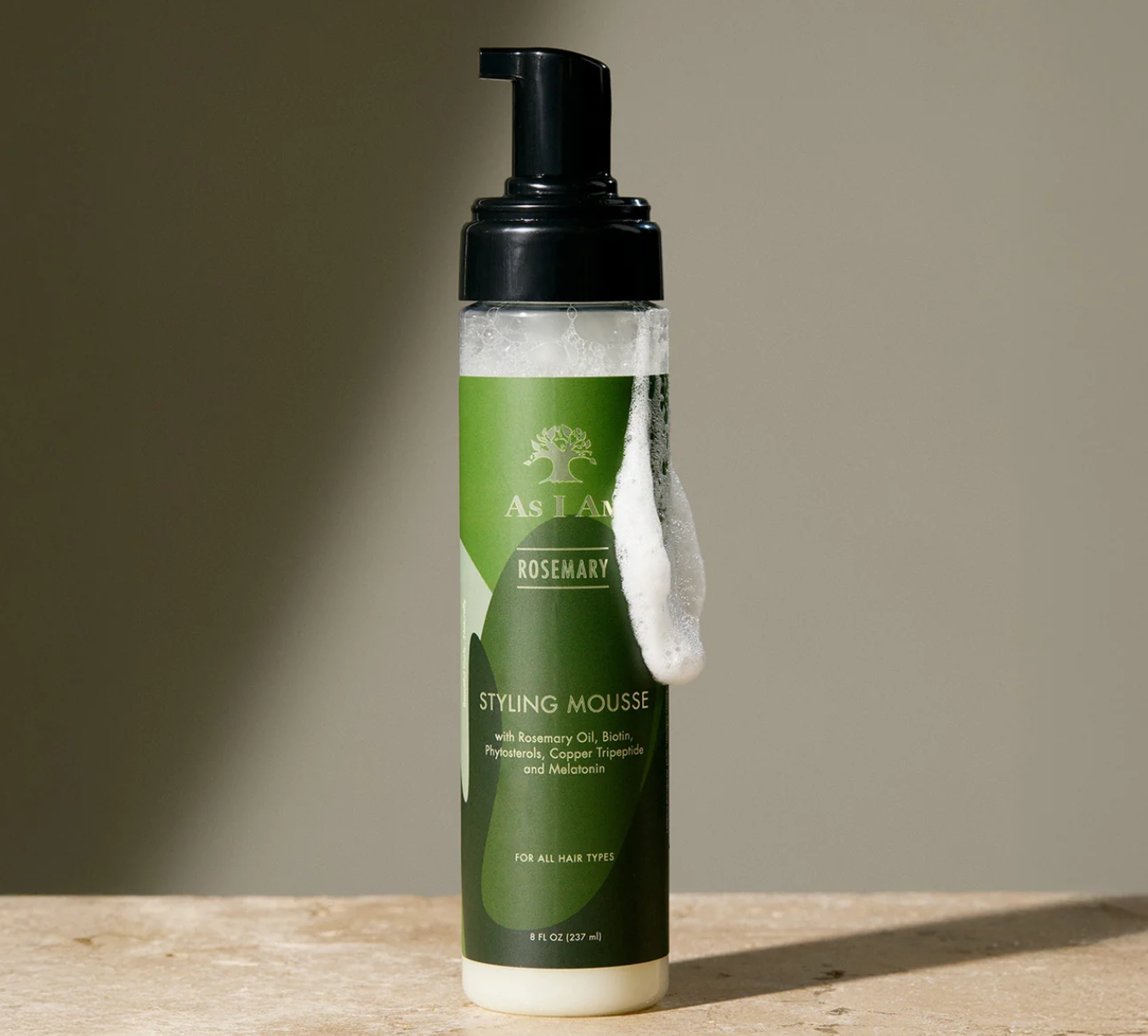 As I am Rosemary Styling Mousse 8oz