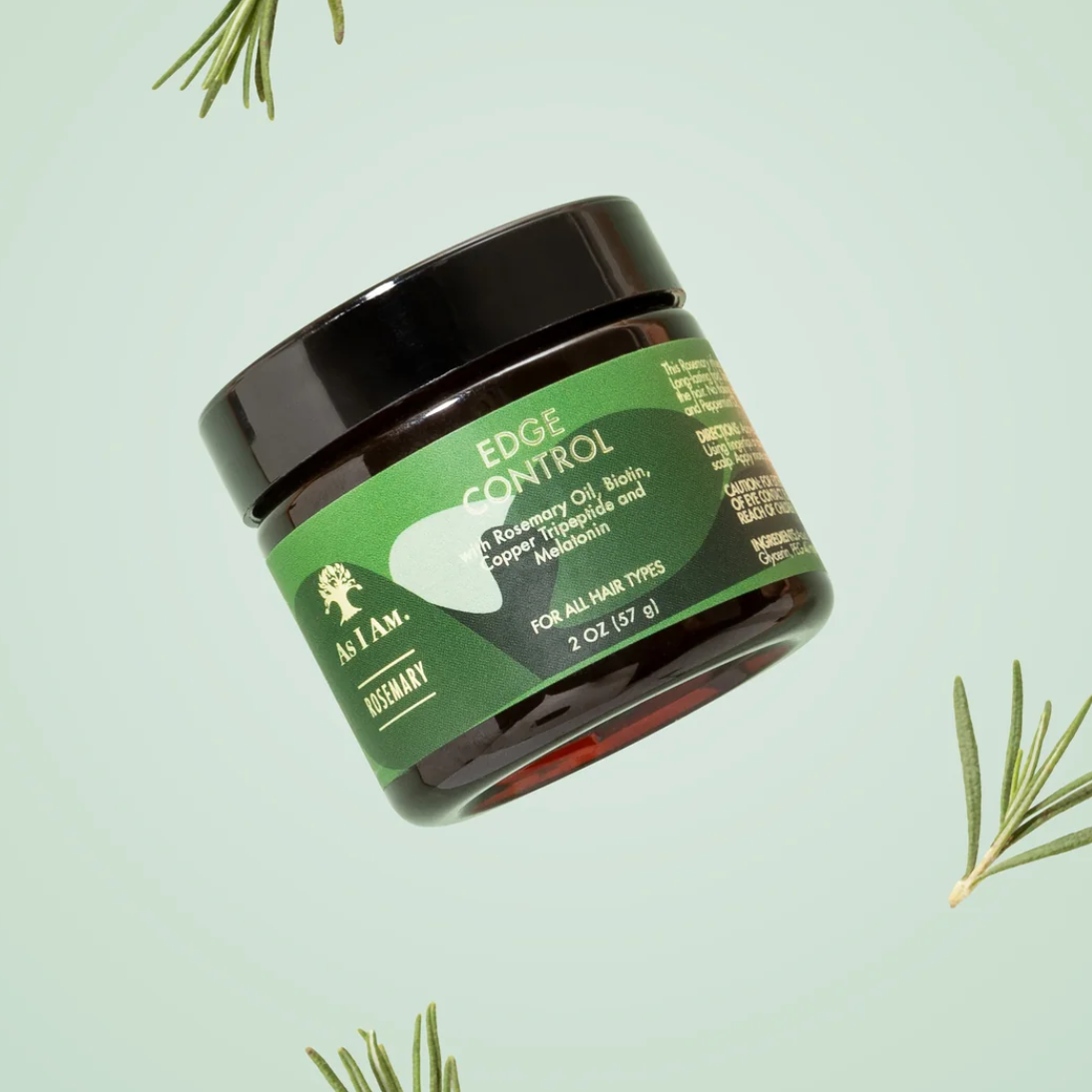 As I Am Rosemary Edge Control 2oz