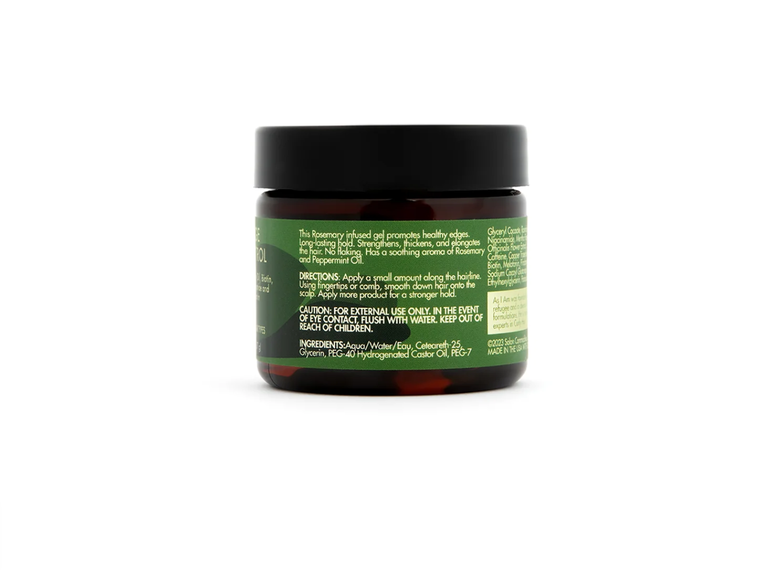 As I Am Rosemary Edge Control 2oz