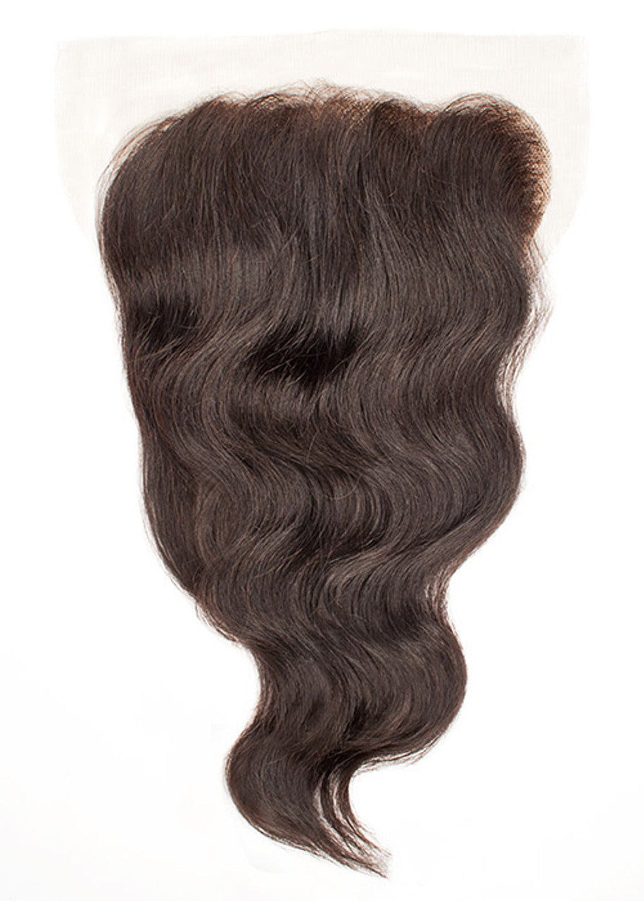 Human Hair Wavy Closure 7x4 12"