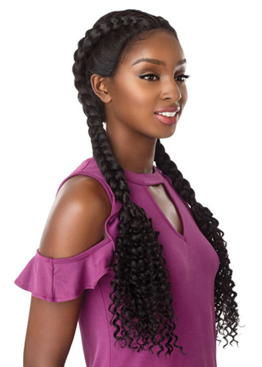 Braided Lace Wig Bohemian Dutch Braid