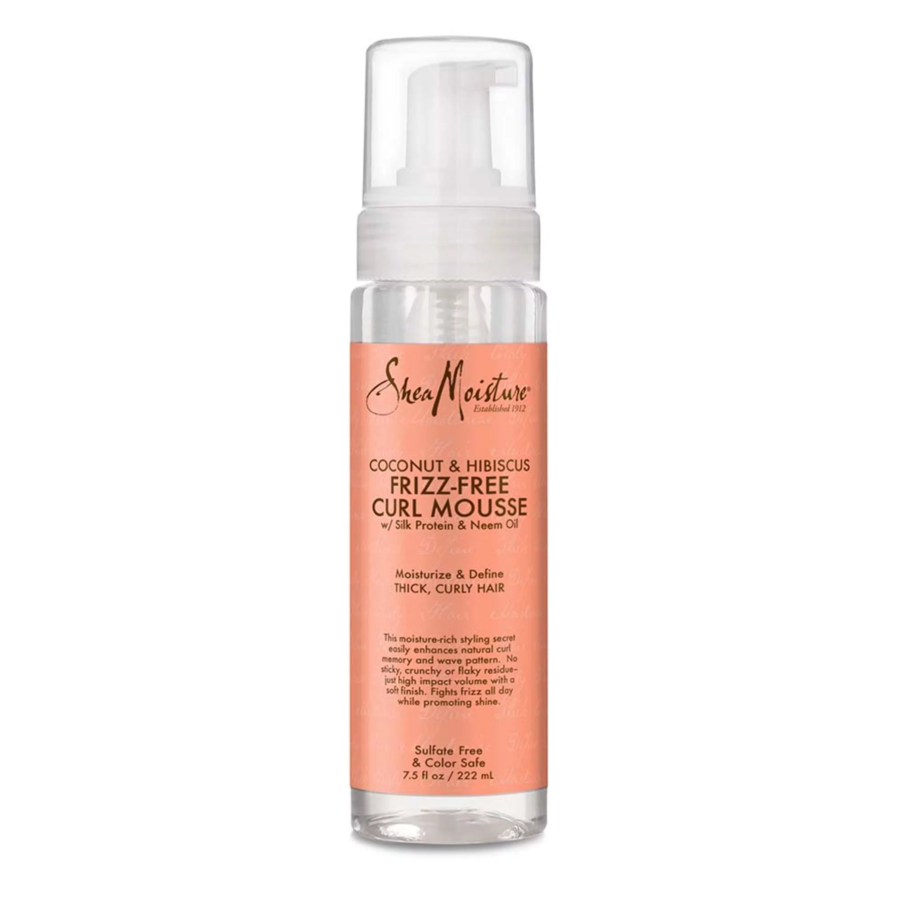 Shea Moisture Coconut & Hibiscus Frizz-Free Curl Mousse 7.5 oz