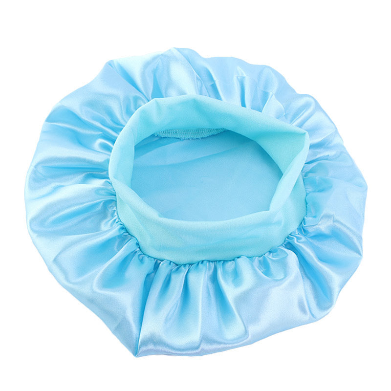 Lady Royal Kids’ Single-Layer Satin Sleep Cap with Wide Elastic Band