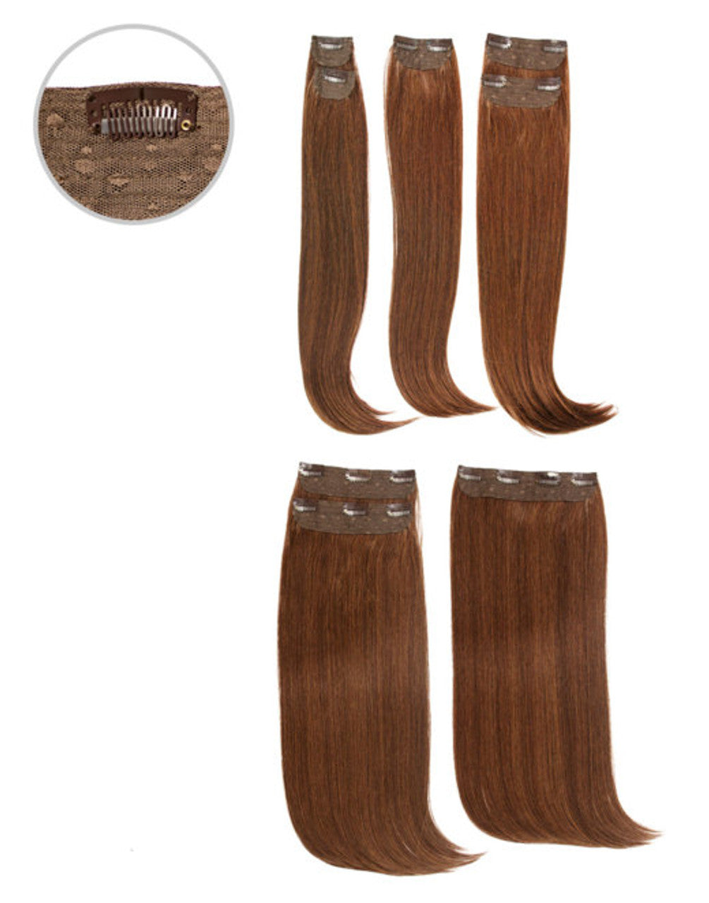 Clip-in Glam - Straight 8pc 20"