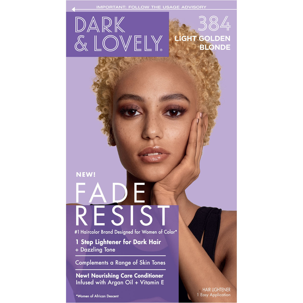 Dark & Lovely Fade Resist Rich Hair Color Light Golden Blonde 384
