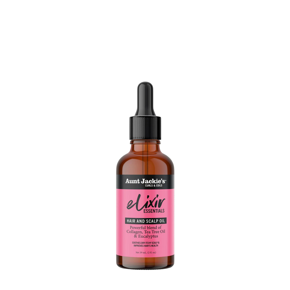 Aunt Jackies Elixir Hair and Scalp Oil Blend of Tea Tree oil & Eucalyptus 2oz