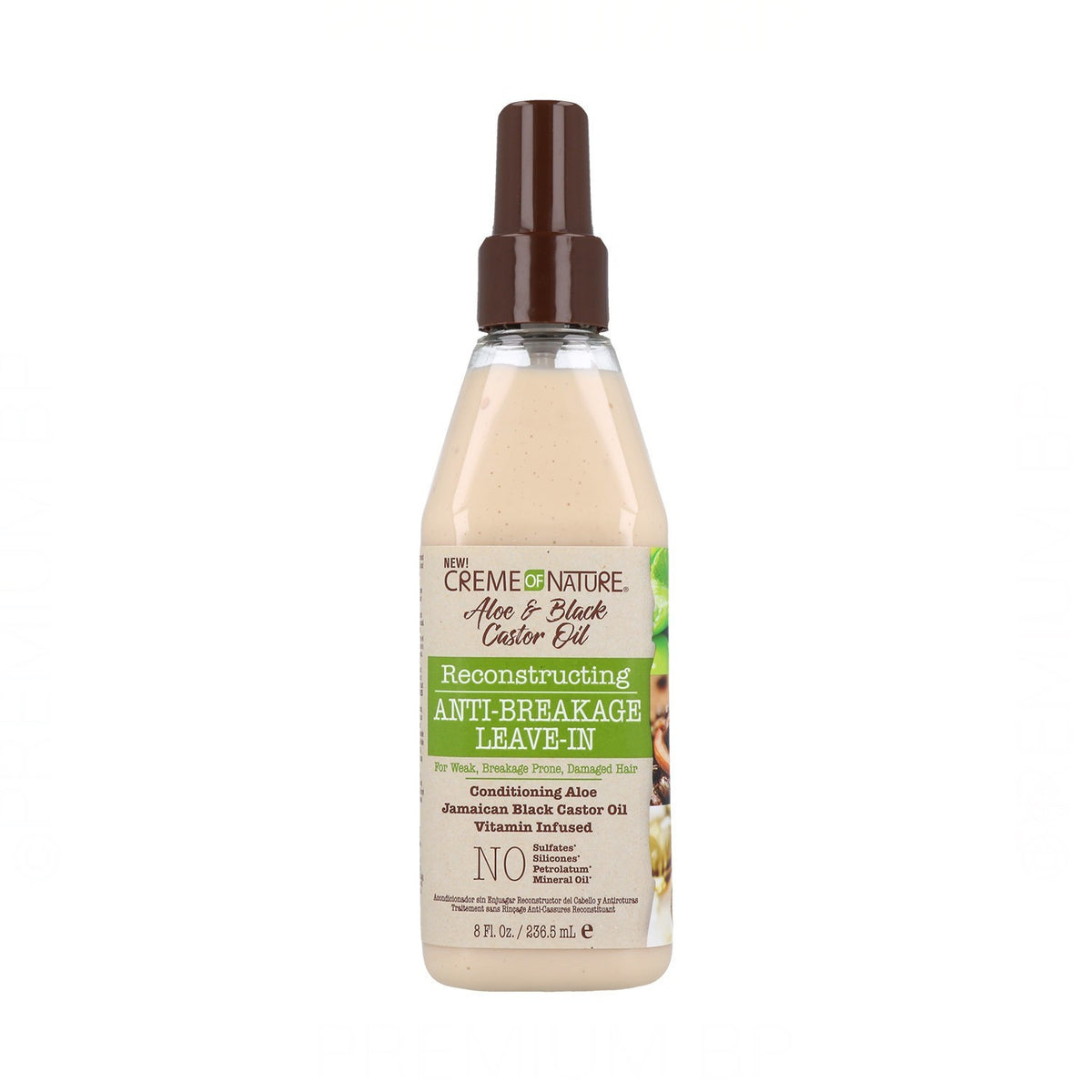 Creme Of Nature Aloe & Black Castor Oil Reconstructing Anti-Breakage Leave-In 8oz