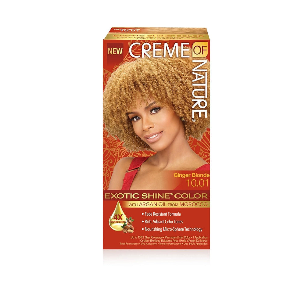 Creme of Nature - Hårfärg Exotic Shine Color - Ginger Blonde 10.01