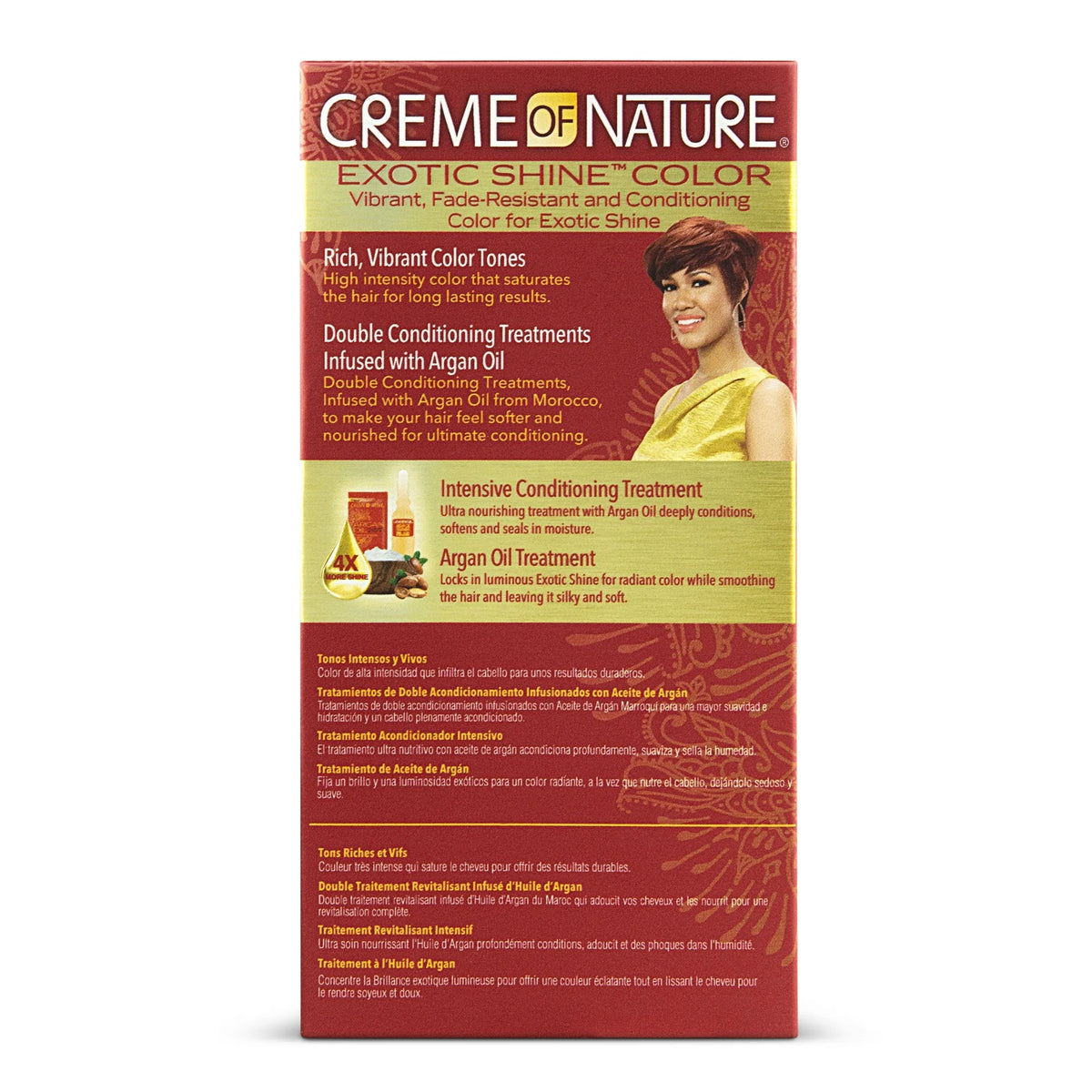 Creme Of Nature Exotic Shine Color Bronze Copper 7.64