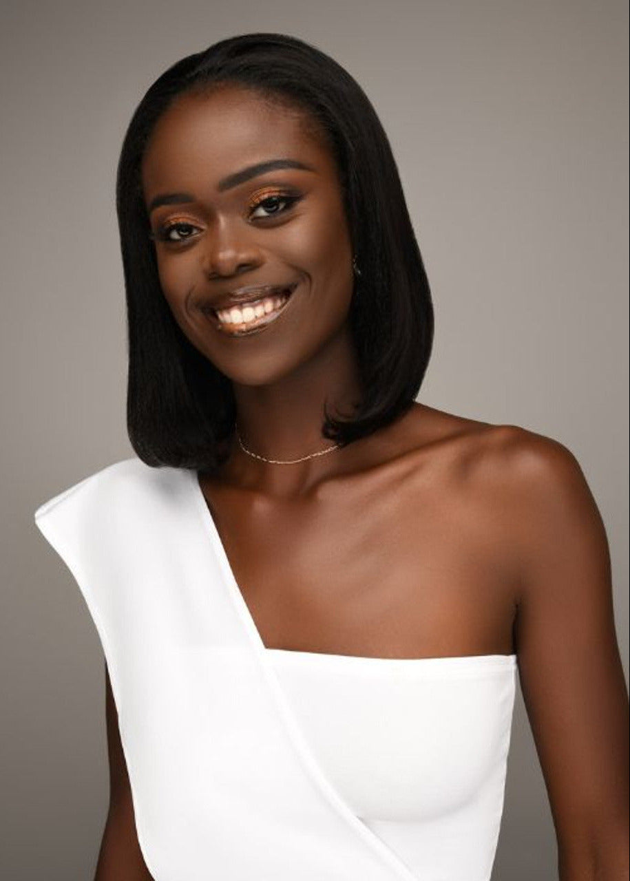 Human Hair 2-in-1 V-Part Wig Callie 12"