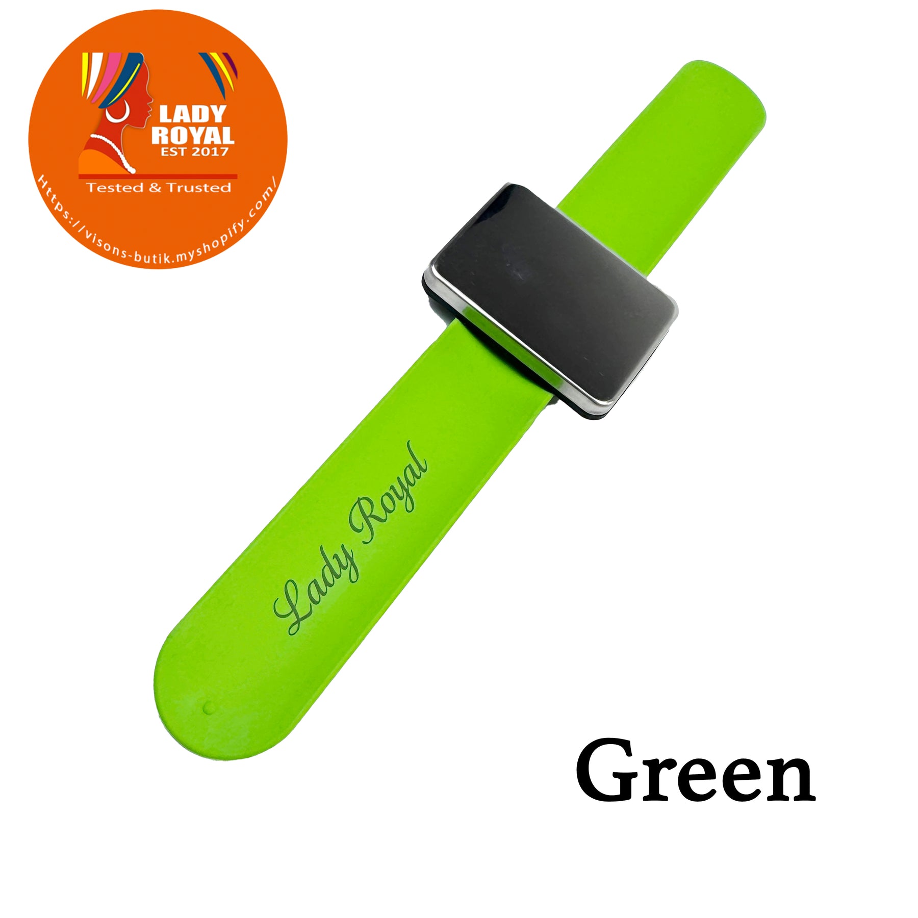 Lady Royal Magnetic Silicone Wristband for Braiding Gel, Hair Clips & Sewing Tools – Soft Comfortable Band
