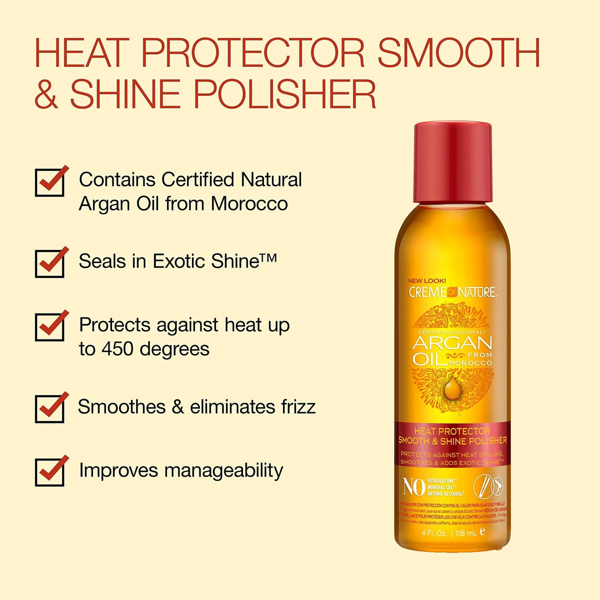 Creme of Nature Heat Protector Smooth & Shine Polisher
