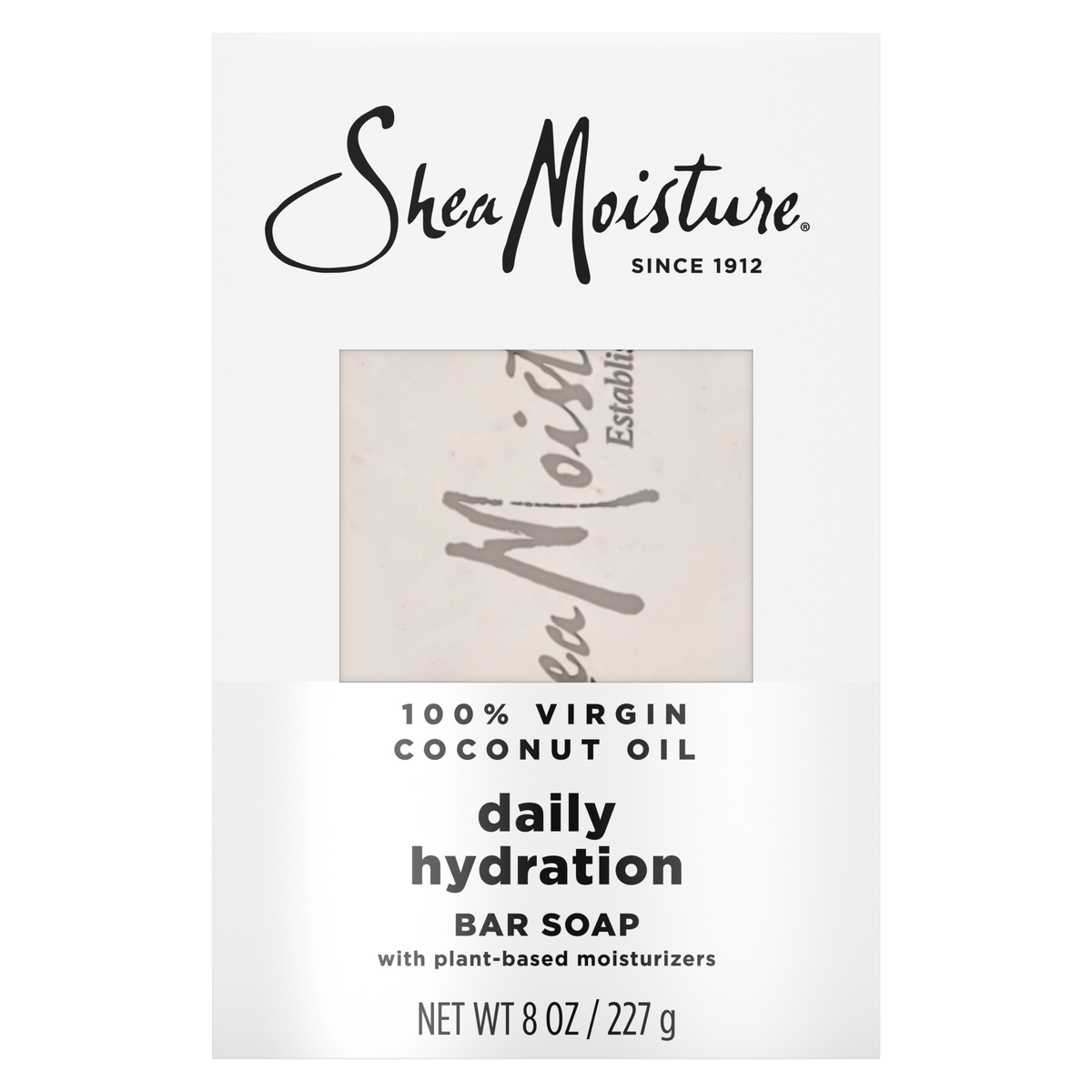 Shea Moisture 100% Virgin Coconut Oil Daily Hydration Bar Soap 8oz