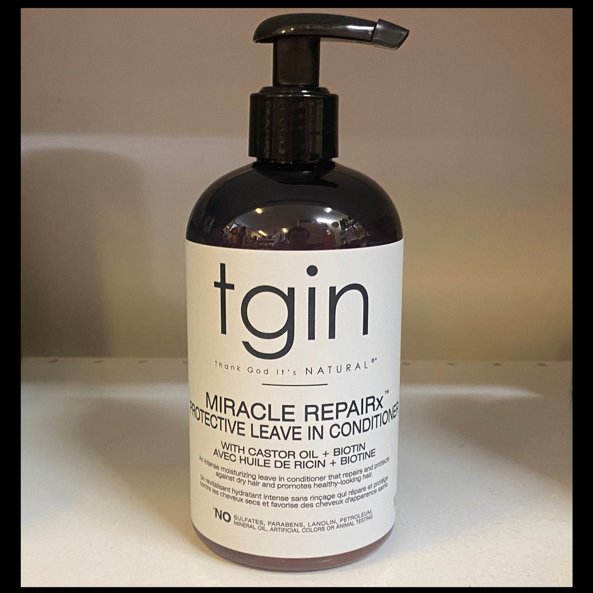 TGIN Miracle RepaiRX Protective Leave-In Conditioner with Castor Oil + Biotin 13oz