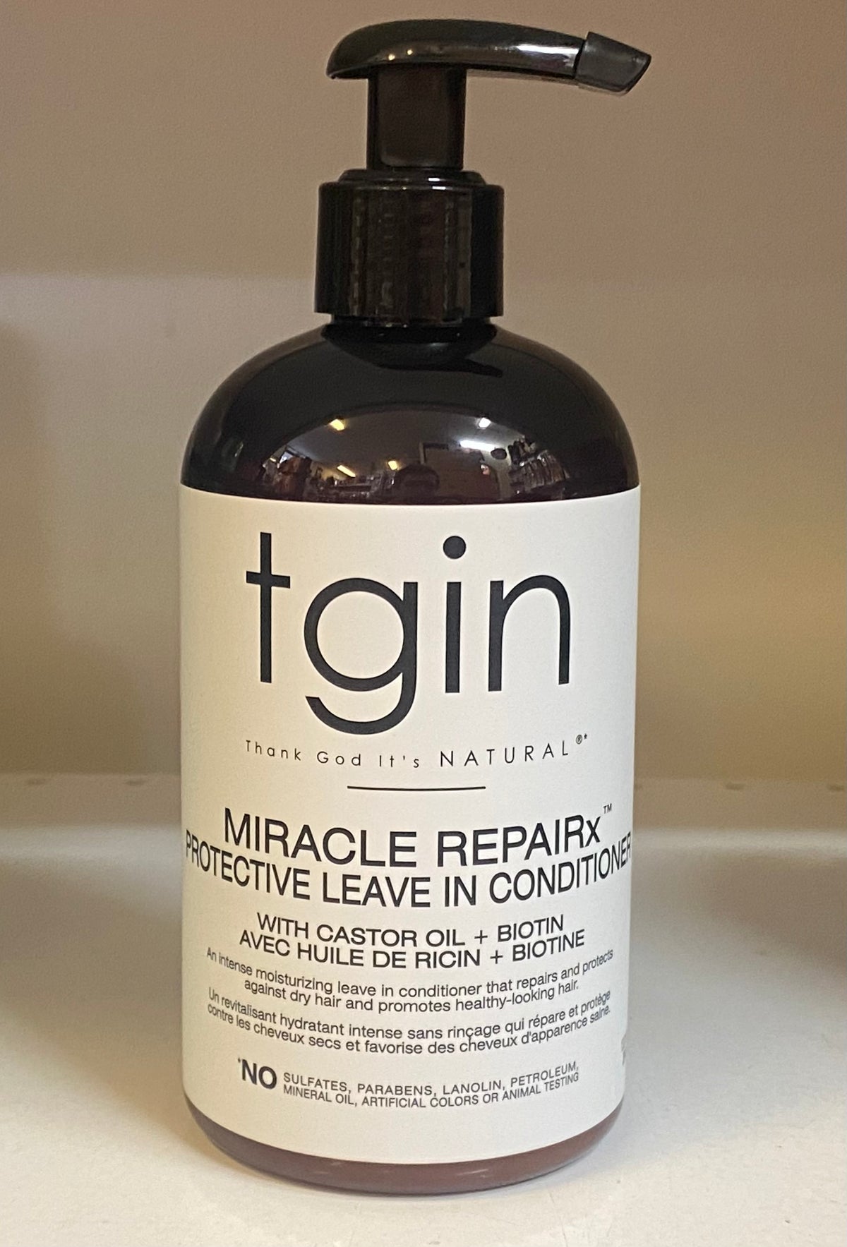 TGIN Miracle RepaiRX Protective Leave-In Conditioner with Castor Oil + Biotin 13oz