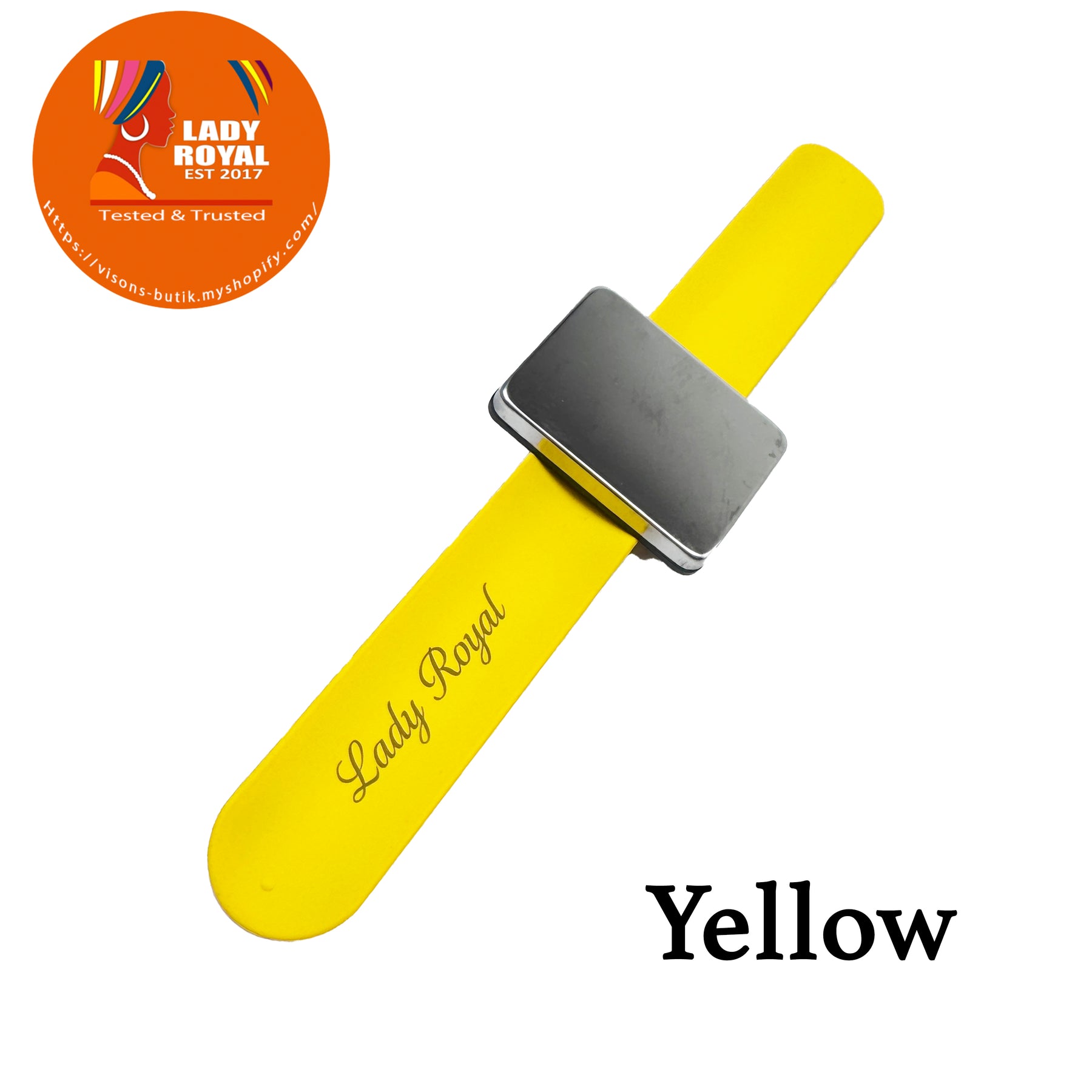Lady Royal Magnetic Silicone Wristband for Braiding Gel, Hair Clips & Sewing Tools – Soft Comfortable Band
