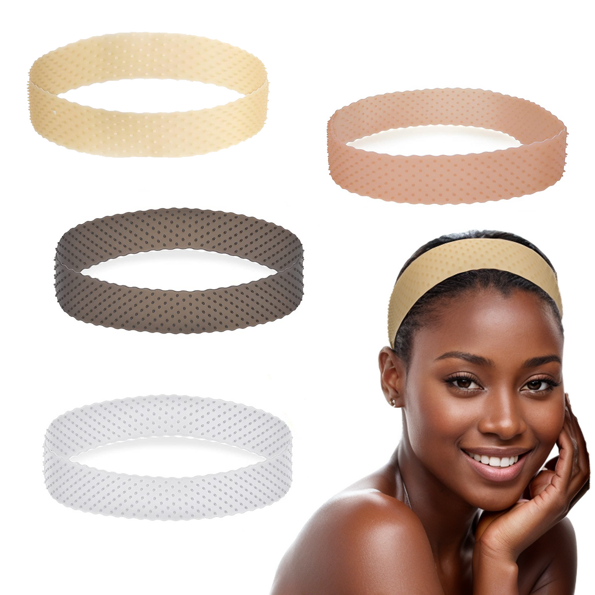 Silicone Wig Grip Headband – Non-Slip Adjustable Band for Wigs