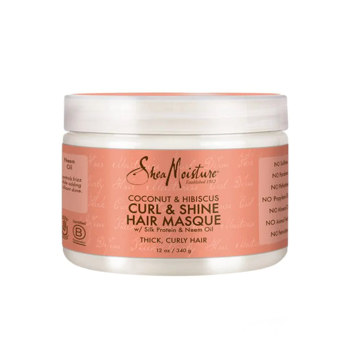 Shea Moisture Coconut & Hibiscus Curl & Shine Hair Masque 12oz