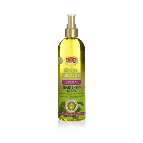 African Pride Olive Miracle Braid Sheen Spray 12oz