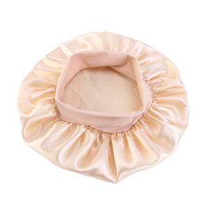 Lady Royal Kids’ Single-Layer Satin Sleep Cap with Wide Elastic Band